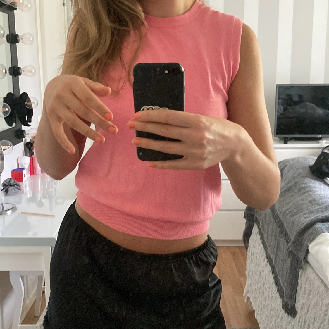 Sött litet rosa linne 