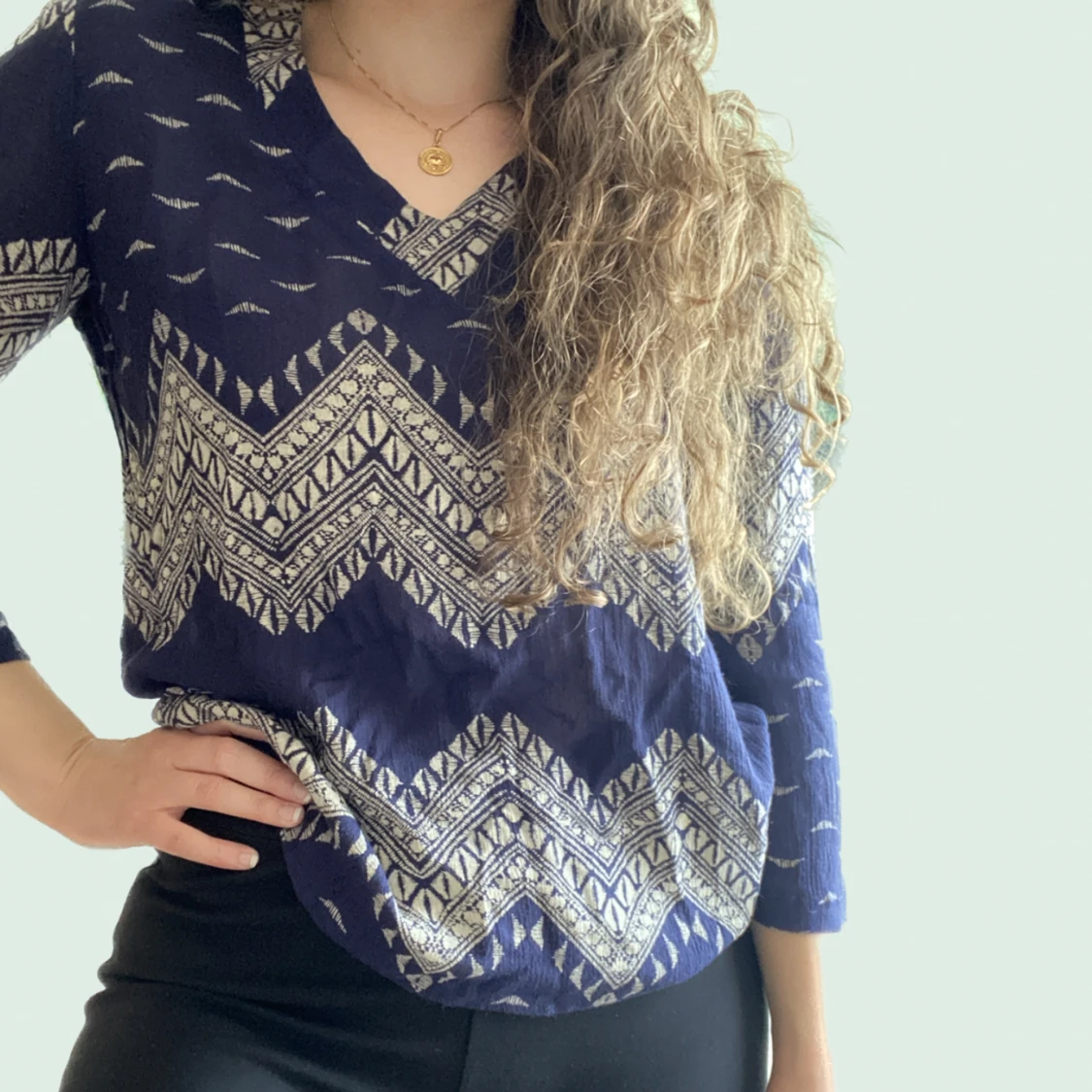 Mönstrad topp VILA - 90