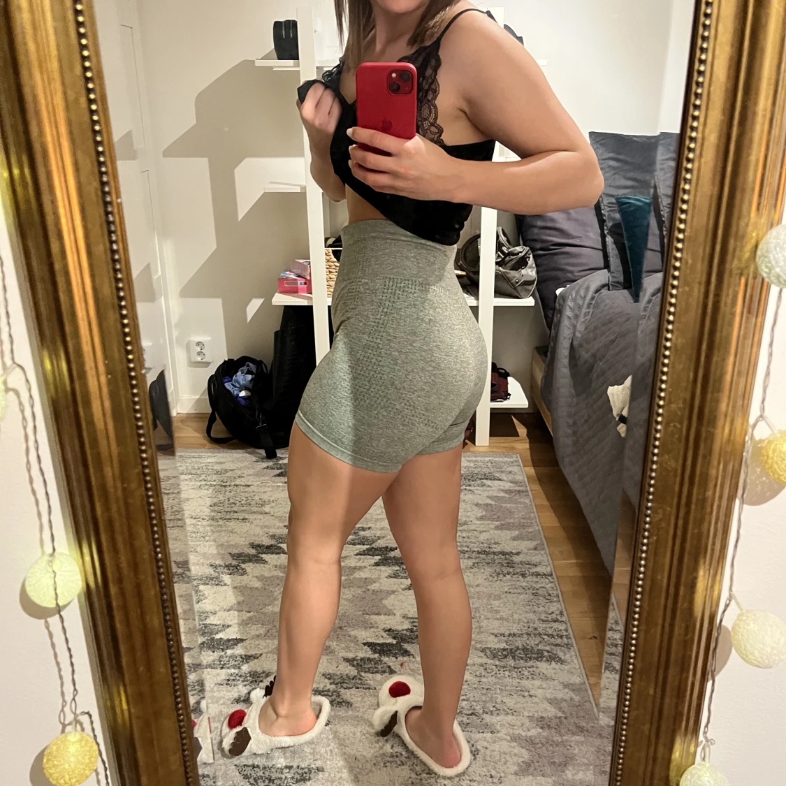 shorts shein storlek m 🖤💚🤍 - 90