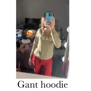 Säljer denna fina gröna Gant hoodien för att jag aldrig använder den. Köparen står för frakten!❤️