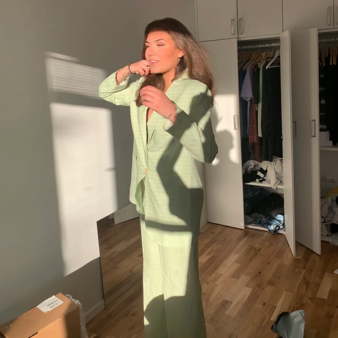 Mintgrön/pastellgrön Kostym-set mango 