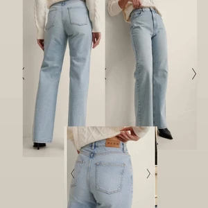 Blåa jeans - Använda MAX 3 gånger, så i nyskick! Köptes för 679kr från nakd förra sommaren. Tycker inte dom sitter så bra på mig, där av säljer jag dom:/