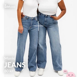 Jeans - Säljer nu mina helt oanvända jeans från monki i modellen Yoko. Storlek 25 men skulle säga att de passar en 24-26. Säljer pågrund av att jag har ett par liknande. #monki #jeans #vidajeans #straightjeans #yoko #yokojeans