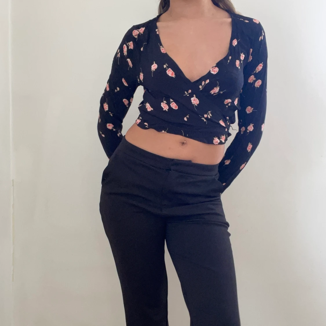 Snygg wrap croptop - 90