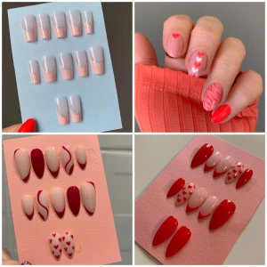 Press on nails - Custom press on nails. Beställ antingen en av mina tidigare designs eller en egen design efter önskemål från tex Pinterest. Naglarna är handmålade i högkvalitativa gellack och är återanvändningsbara. 200-250:- beroende på design.  