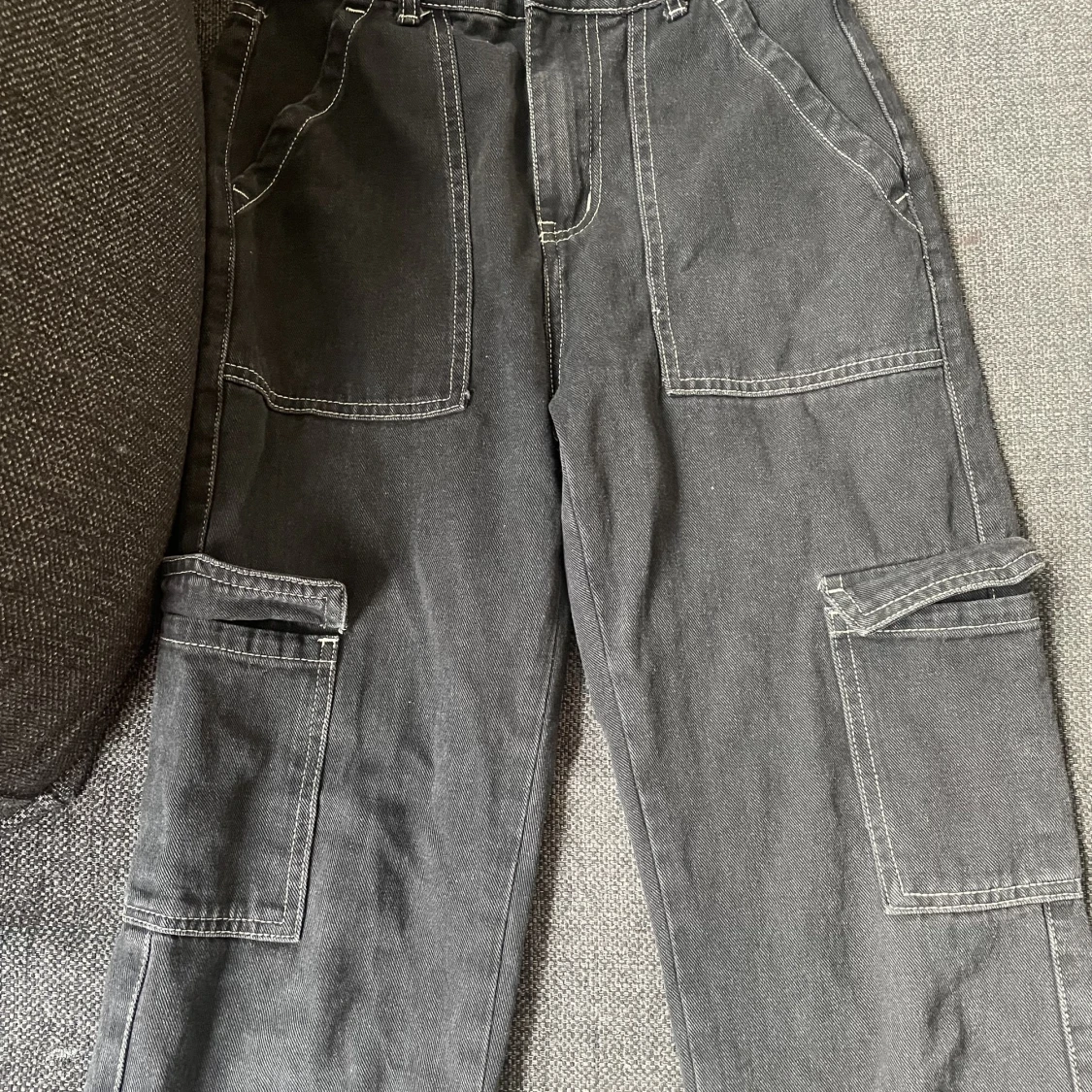 Svart/Vit Cargo Pants - 90