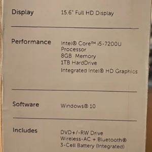 Dell Inspiron 15 - Säljer min dator, använd men är i jättebra skick. Laddare och Kartong ingår. Priset kan diskuteras men ligger runt 2000kr. Kan mötas upp eller så kan man hämta.