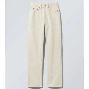  Beiga jeans från Weekday Rowe - Beiga jeans från Weekday i modellen Rowe. Storlek 27.