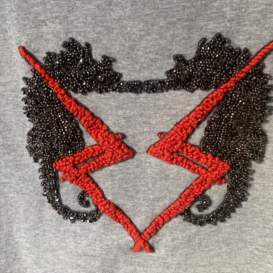 Kortärmad sweatshirt med tryck - 91