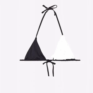 Svart vit bikini ingen under del - Svart vit bikini själv gjord hemma använt 1 gång 