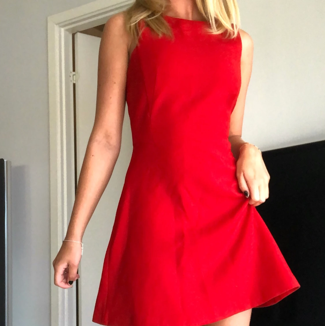 Röd cocktailklänning - 90