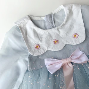 Pastel Blue Princess Dress - Size: 2-3 years old  Material: Polyster  Condition: 95% looking new  