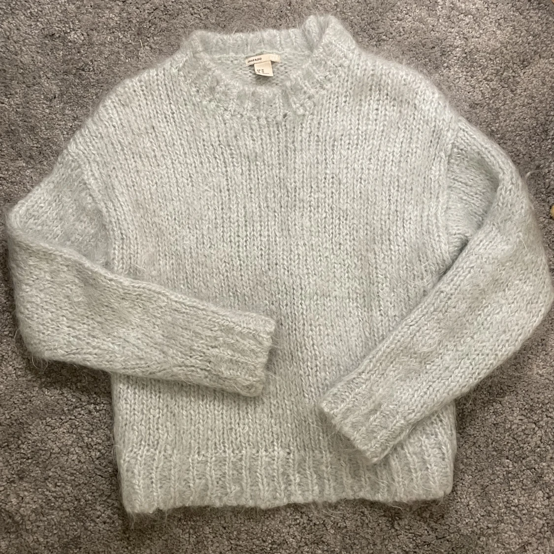 Stickad tröja mohair blend💕💕🫶🏻