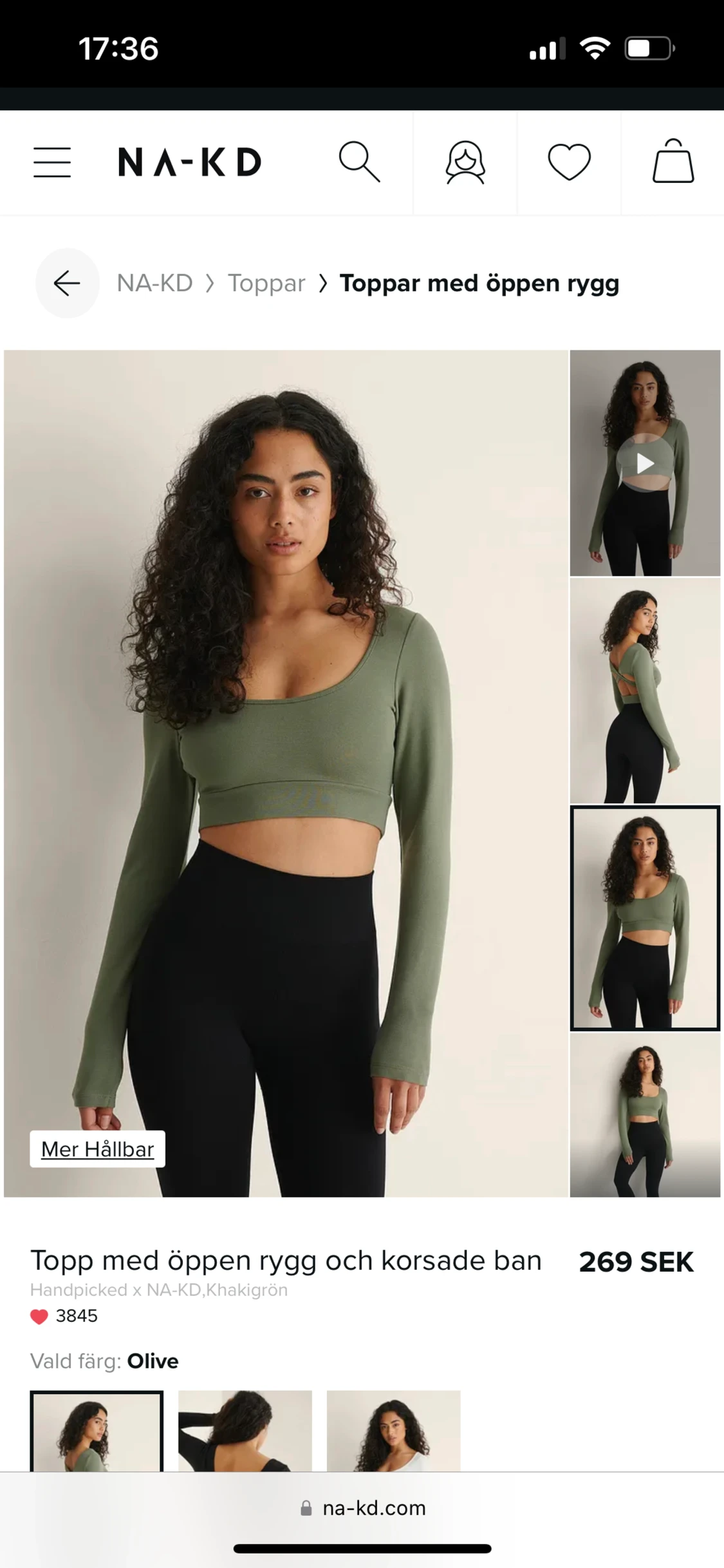 Grön topp från Nakd