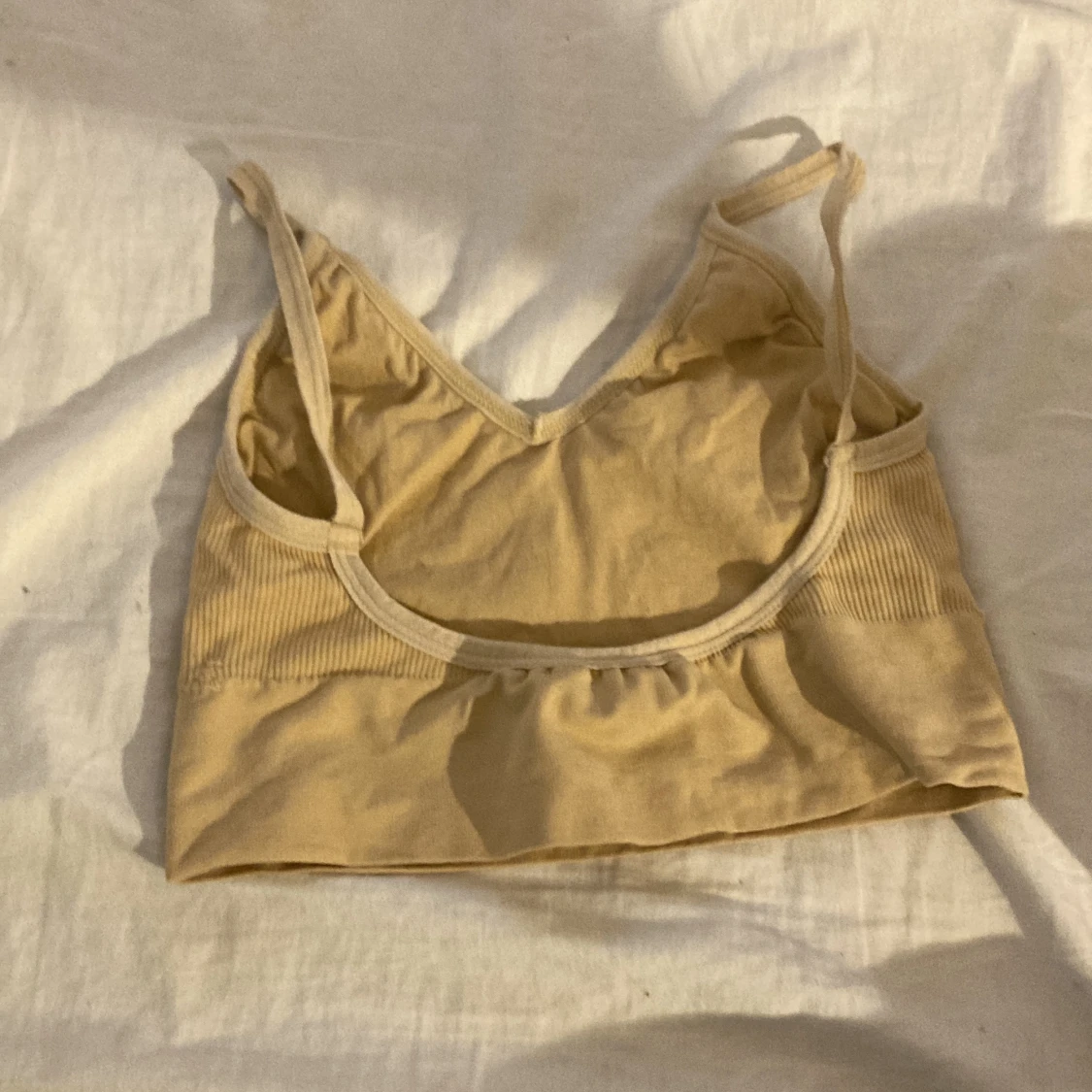 Beige/orange träningstopp - 90