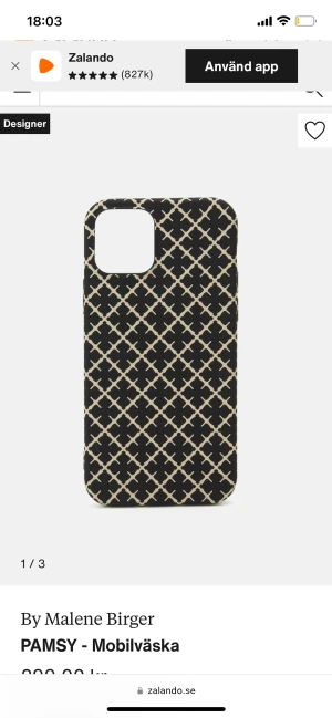 Malene Birger skal - Aldrig använt skal från malene birger, till en iPhone 12 mini