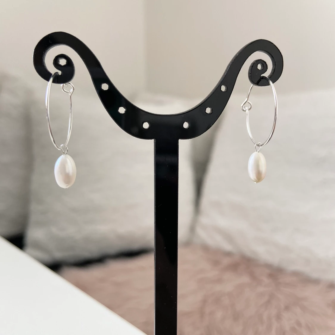 Örhängen med äkta pärlor  - 90