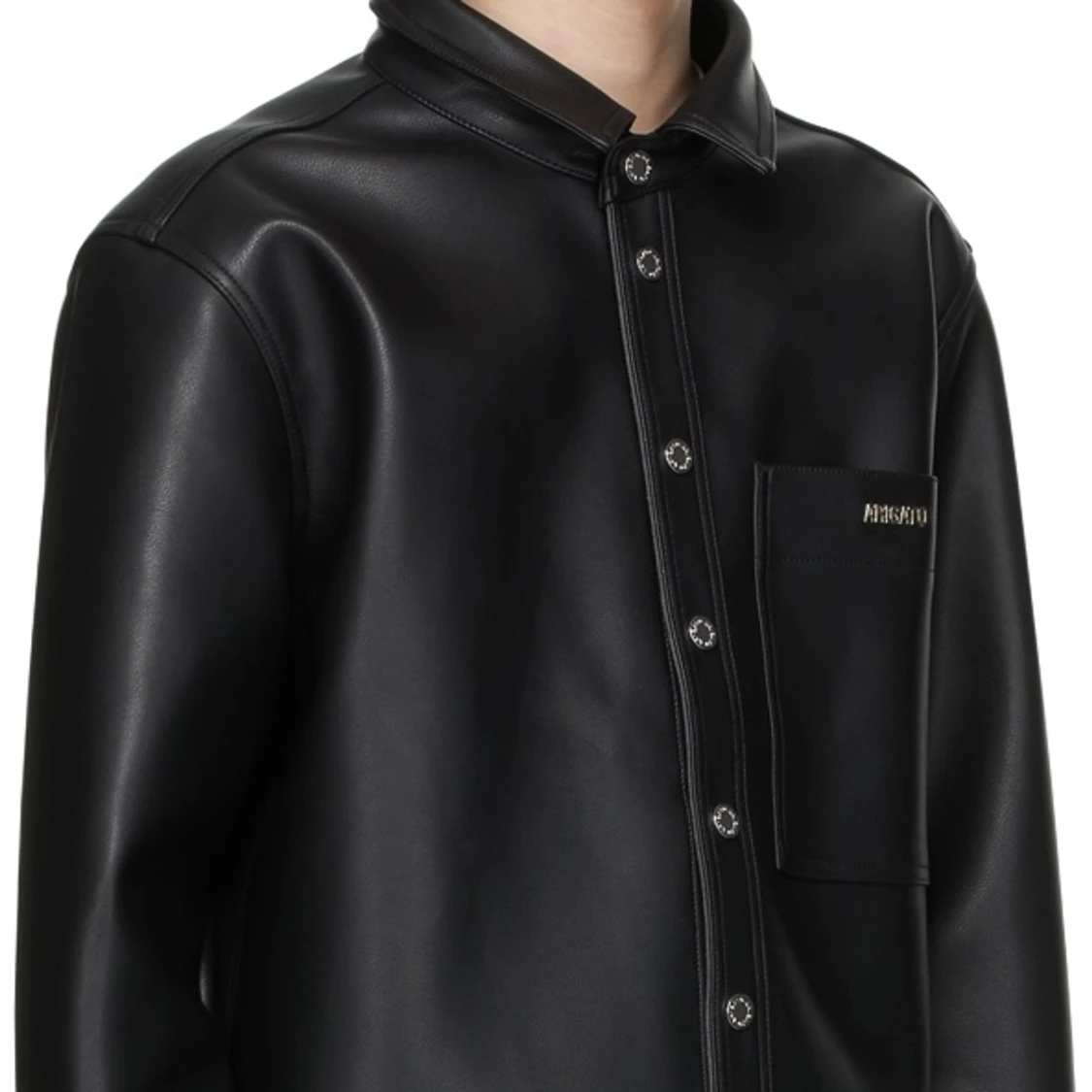 Axel Arigato Faux-Leather Overshirt - 1