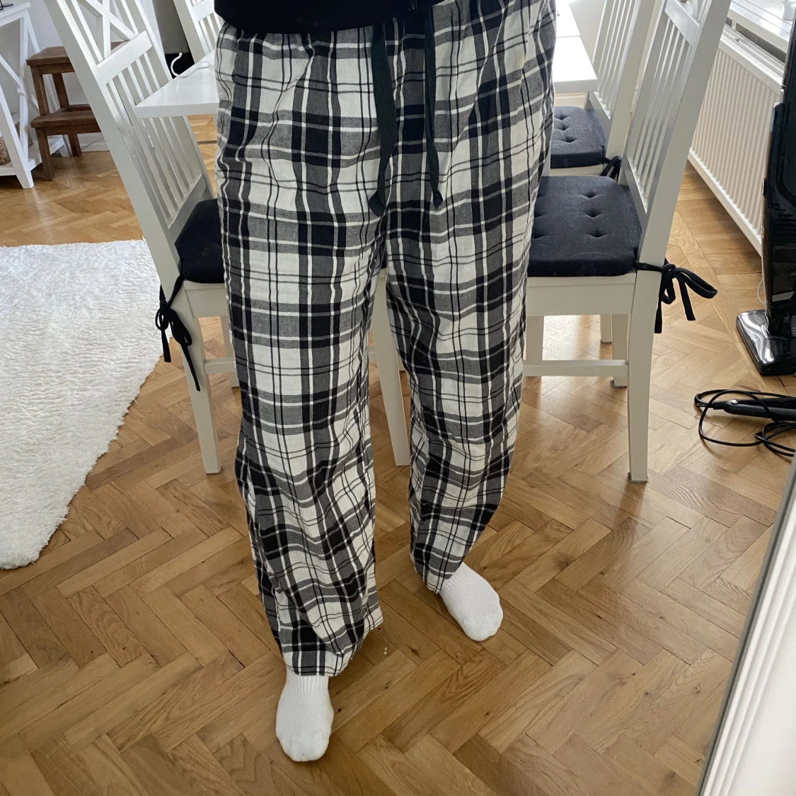 Rutiga pyjamasbyxor HM