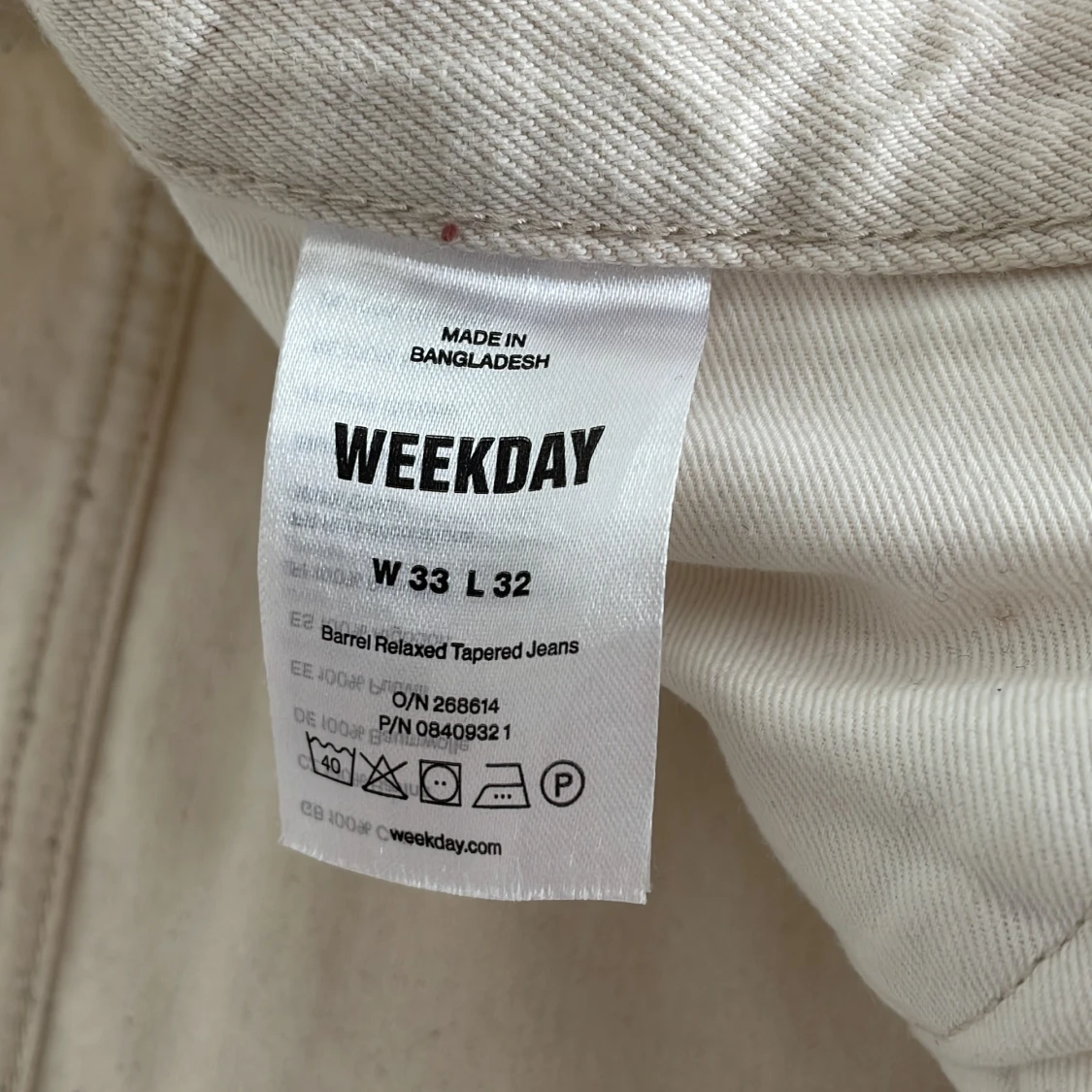 Weekday Jeans Beige - 91