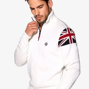 HENRII LLOYD TRÖJA MJUK TRÖJA ZIP TRÖJA NYSKICK ML PASSAR  - Super fin märkes tröja vit fin nu till sommaren HENRII LLOYD bra kvalitet oxå. M L töjbara 