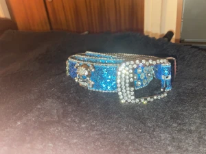 Bälte - Lägger ut det här extremt snygga rhinestone bältet vilket har skellet skallar runt lugger kvar i plasten och aldrig använt 