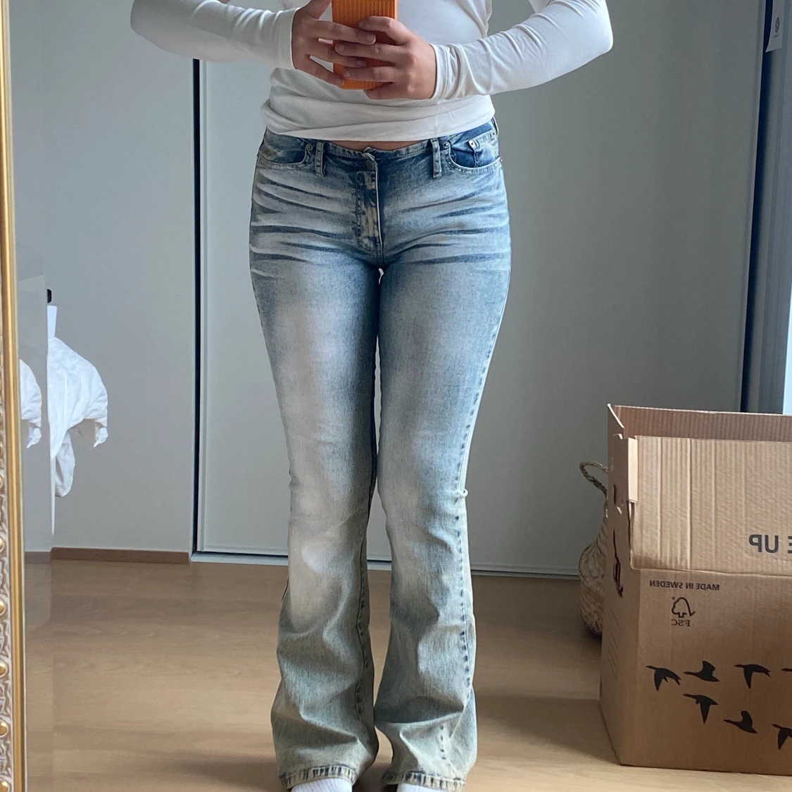 Low waist bootcut jeans  - 91