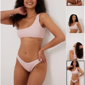 Lojsan wallin~ bikini set - Fick hem denna bikini igår hade beställt fel storlek till mig så nu orkar jag inte skicka tillbaka, fin ljus  rosa ribbad bikini både över del och underdel får man med