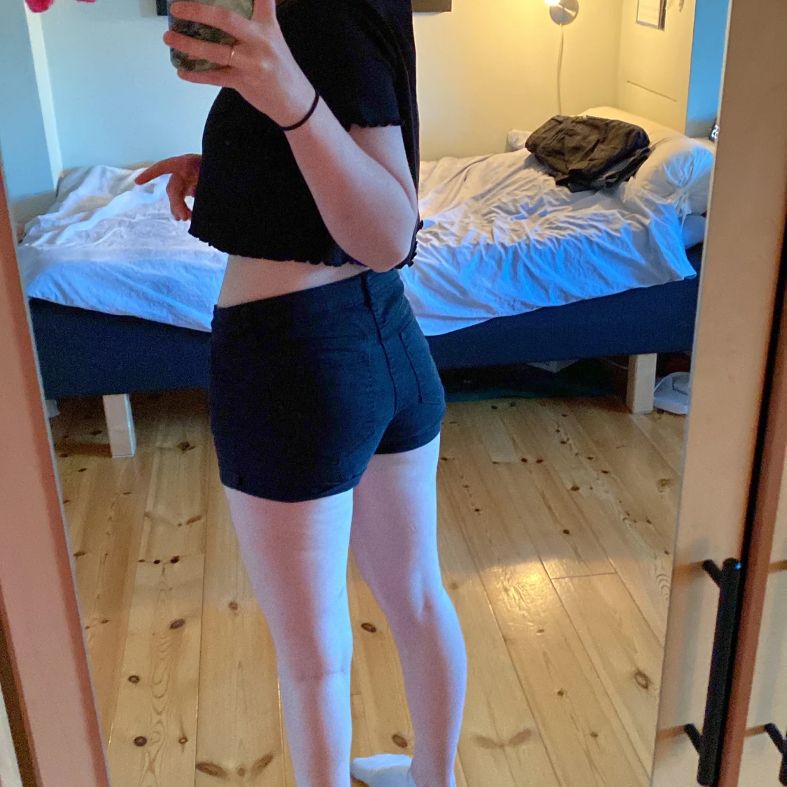 Svarta jeansshorts - 91