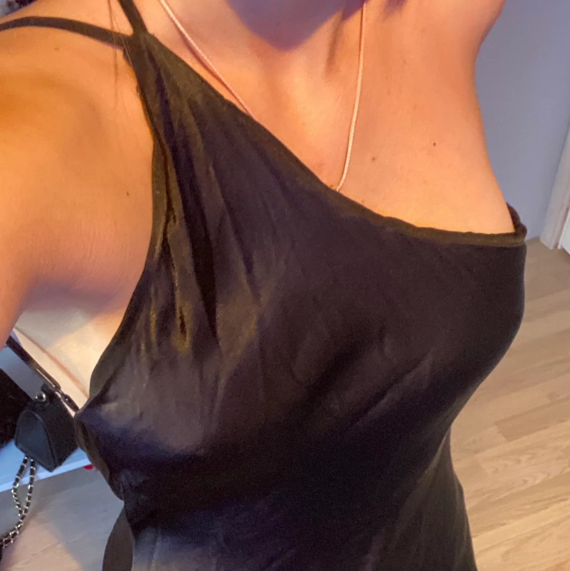 Satin klänning 💜 - 90