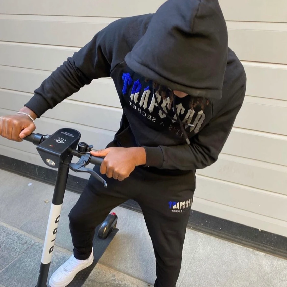 Trapstar Decoded Tracksuit Black/Blue - 90