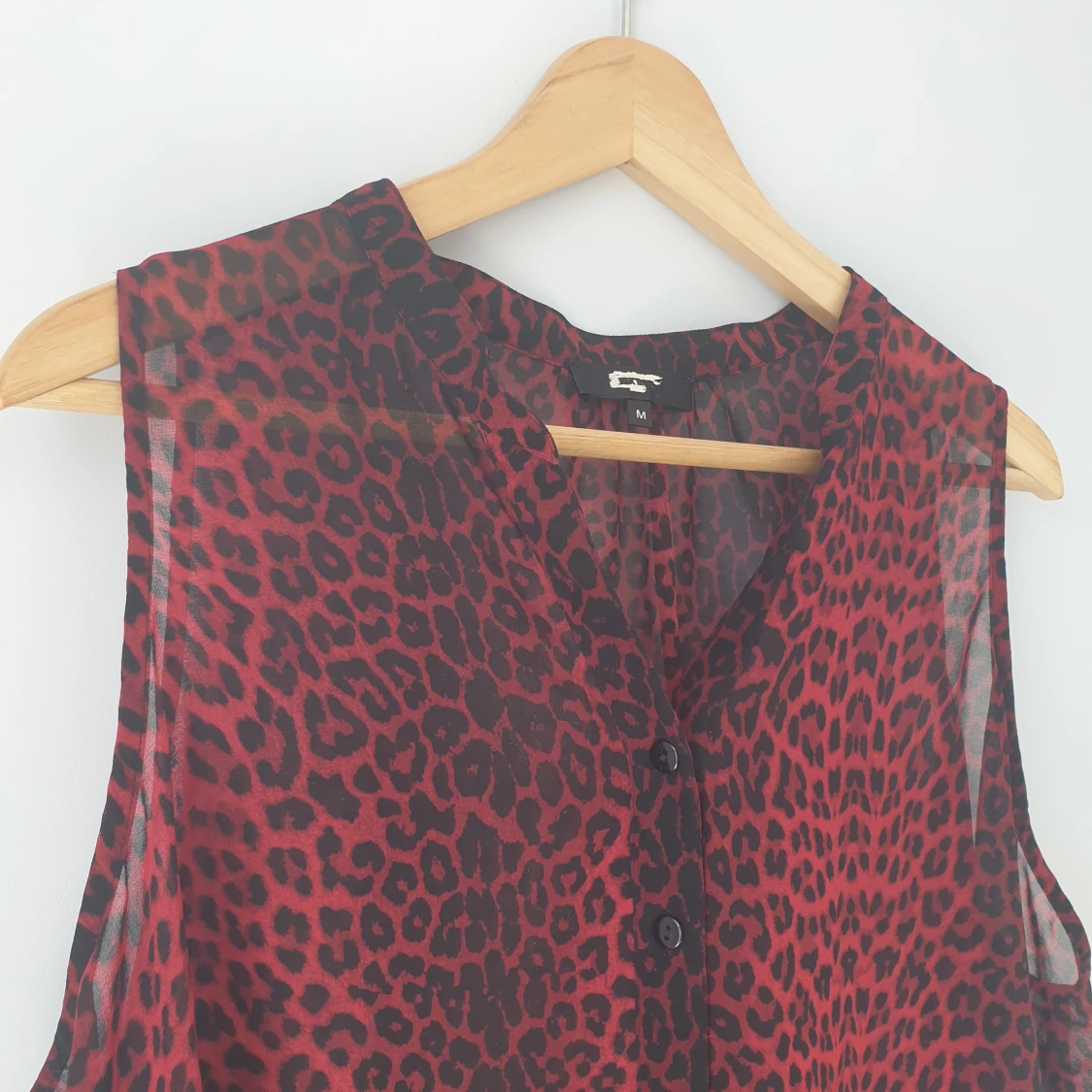 Genomskinlig skjorta utan ärmar - 91