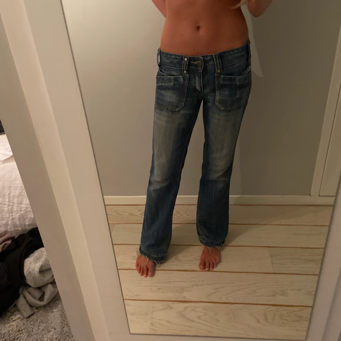 Lågmidjade jeans - 90