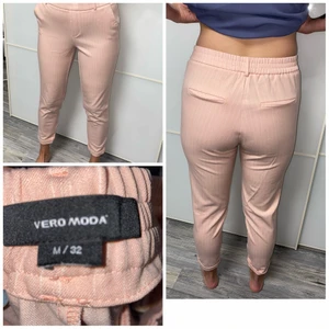 Kostymbyxor  - Rosa randiga kostymbyxor i storlek M