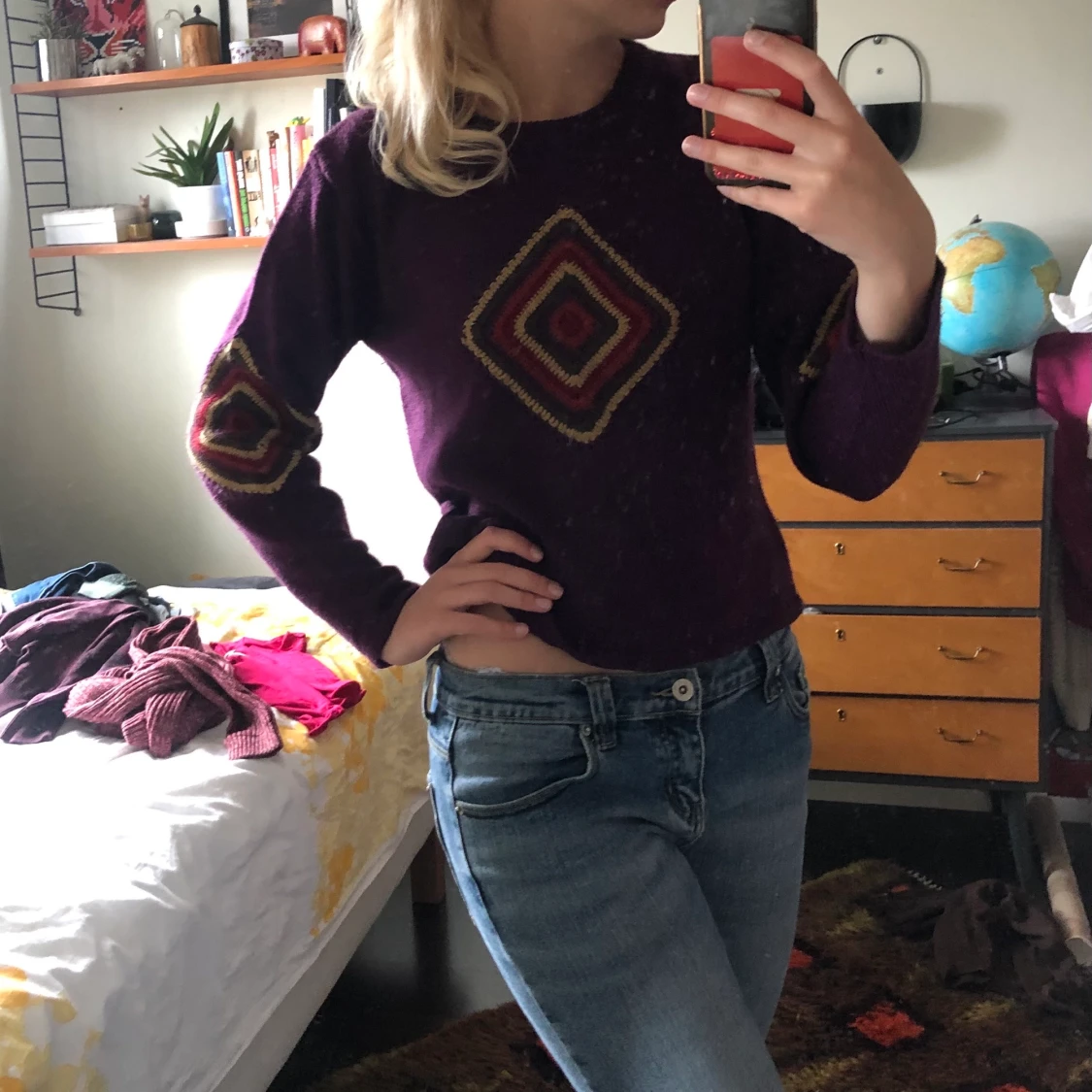 Lila tröja  - 90