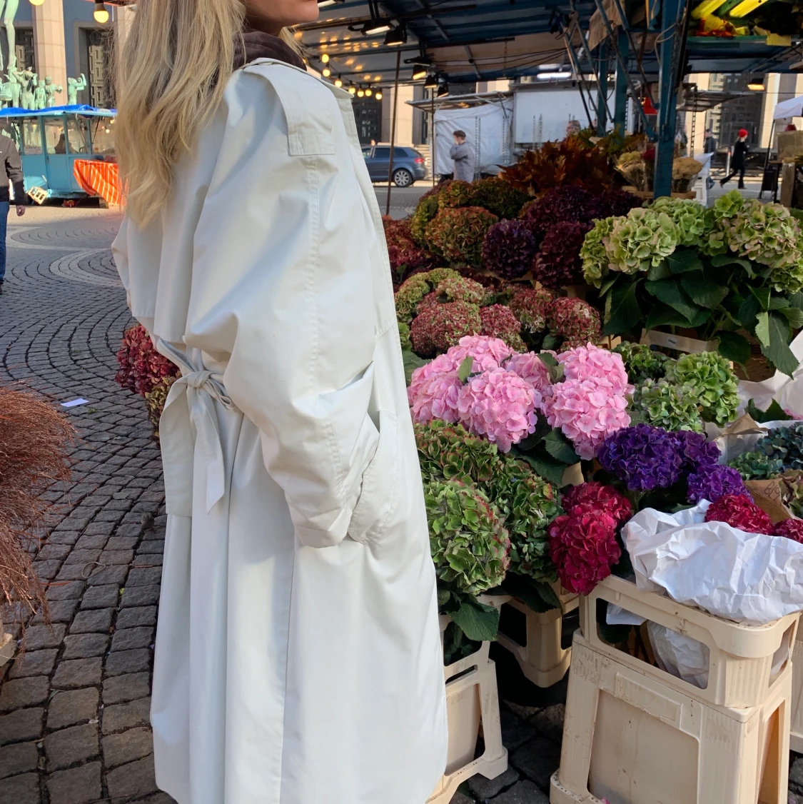 Trenchcoat benvit vintage - 90