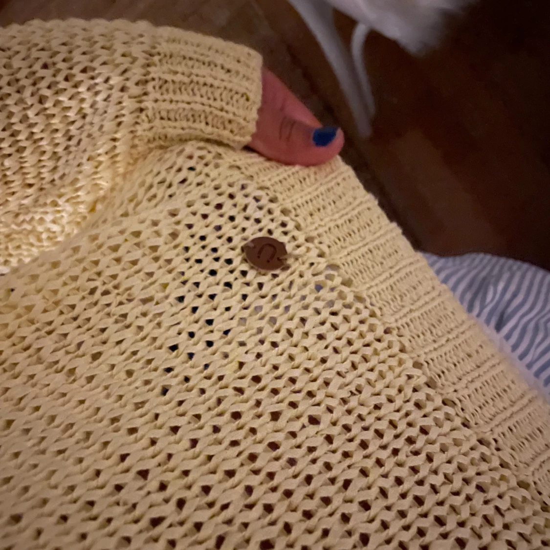 Croppad virkad tröja - 91