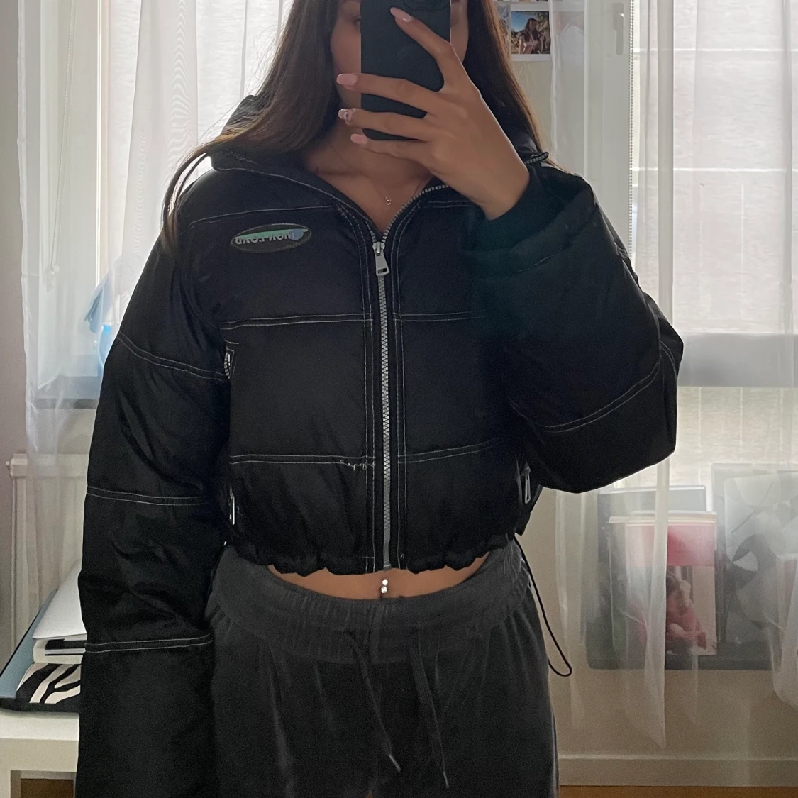 Cropped puffer jacka - 89