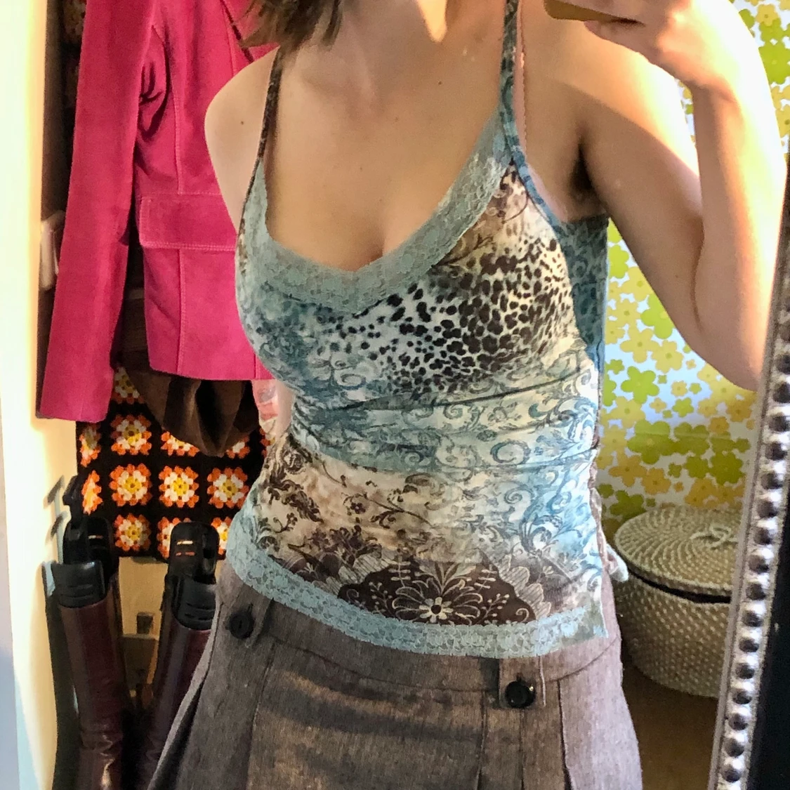 Mönstrat 2000s linne - 91