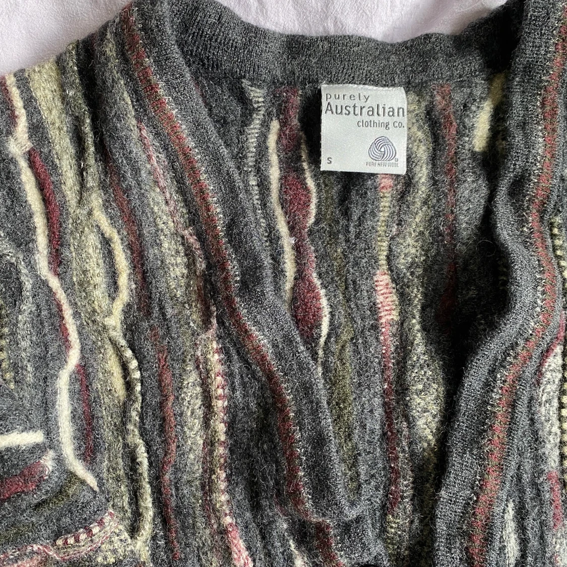 Vintage kofta i ull - 91