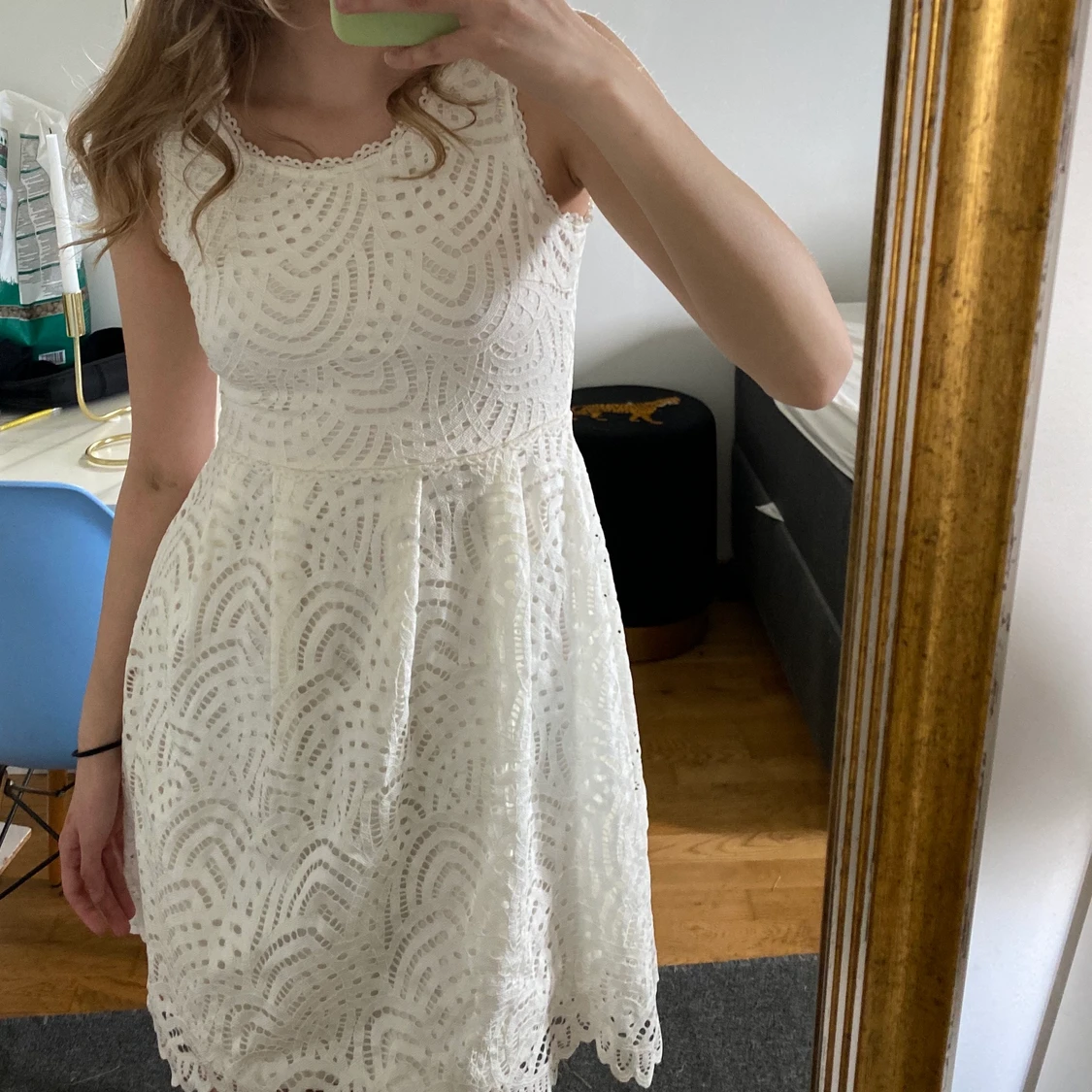 Vit sommarklänning🤍 - 90