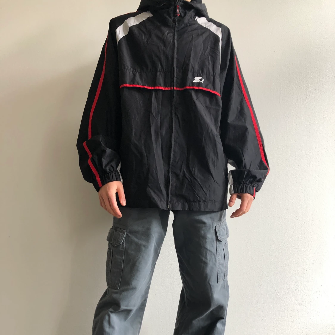 Starter oversized shell jacket, size M 