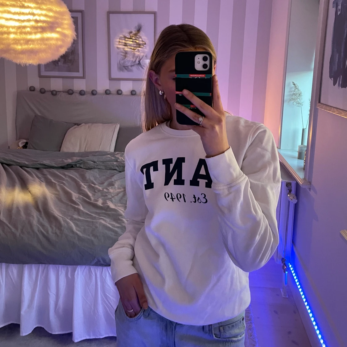 Vit gant tröja - 90