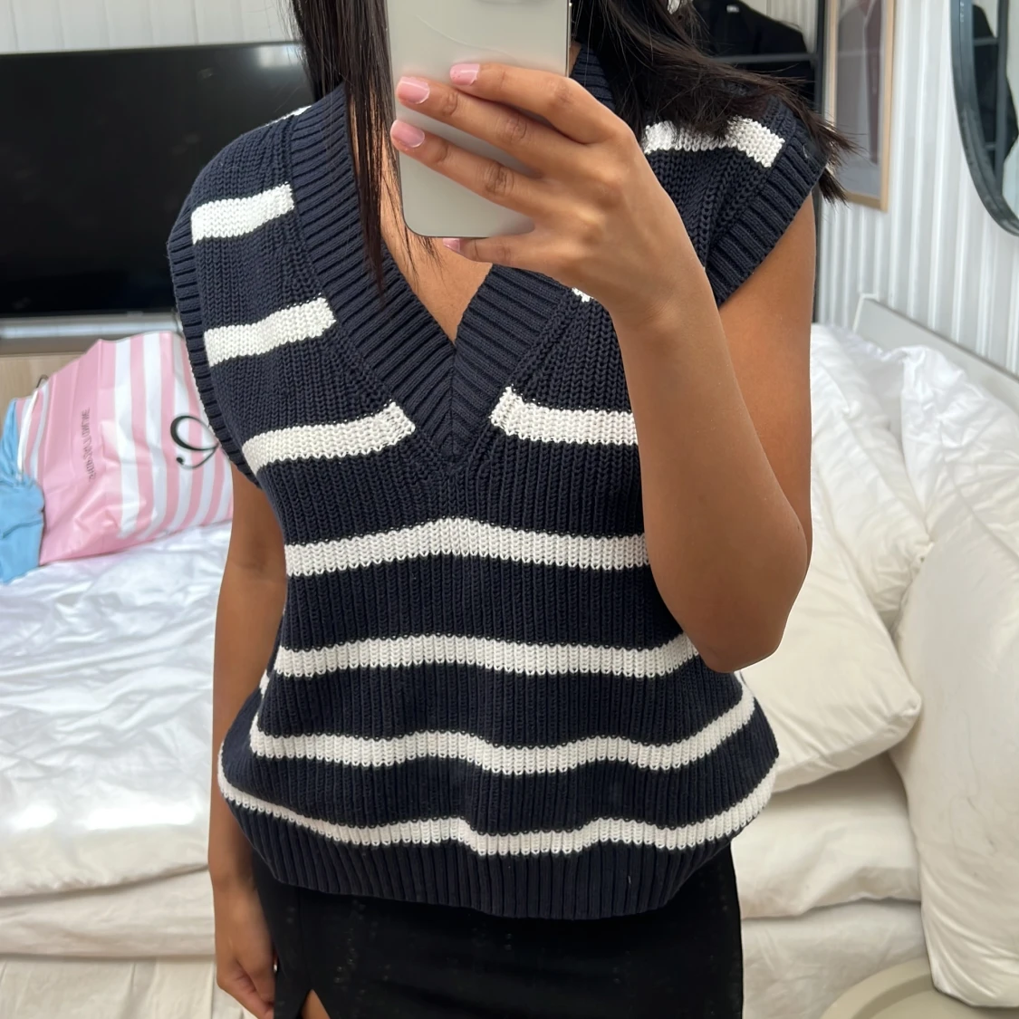 Stickad väst - 90