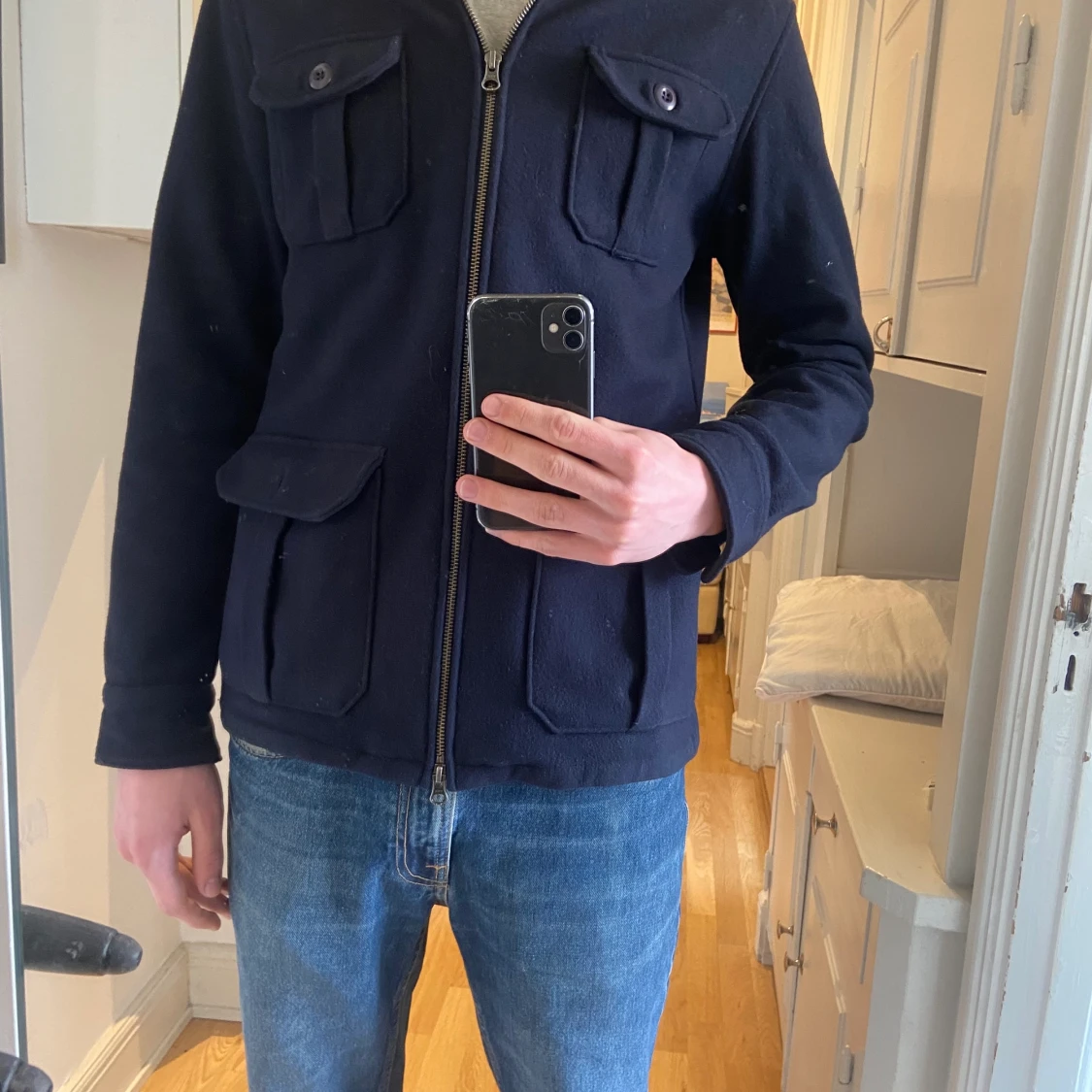 John Henric Overshirt (marinblå) - 90