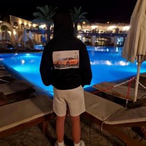 Andrew tate zip hoodie  - Det är en zip hoodie men en bild på andrew tate där bak.Det är i storlek S