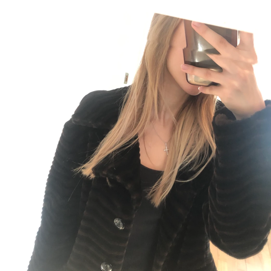Pällakappa brun/svart - 90