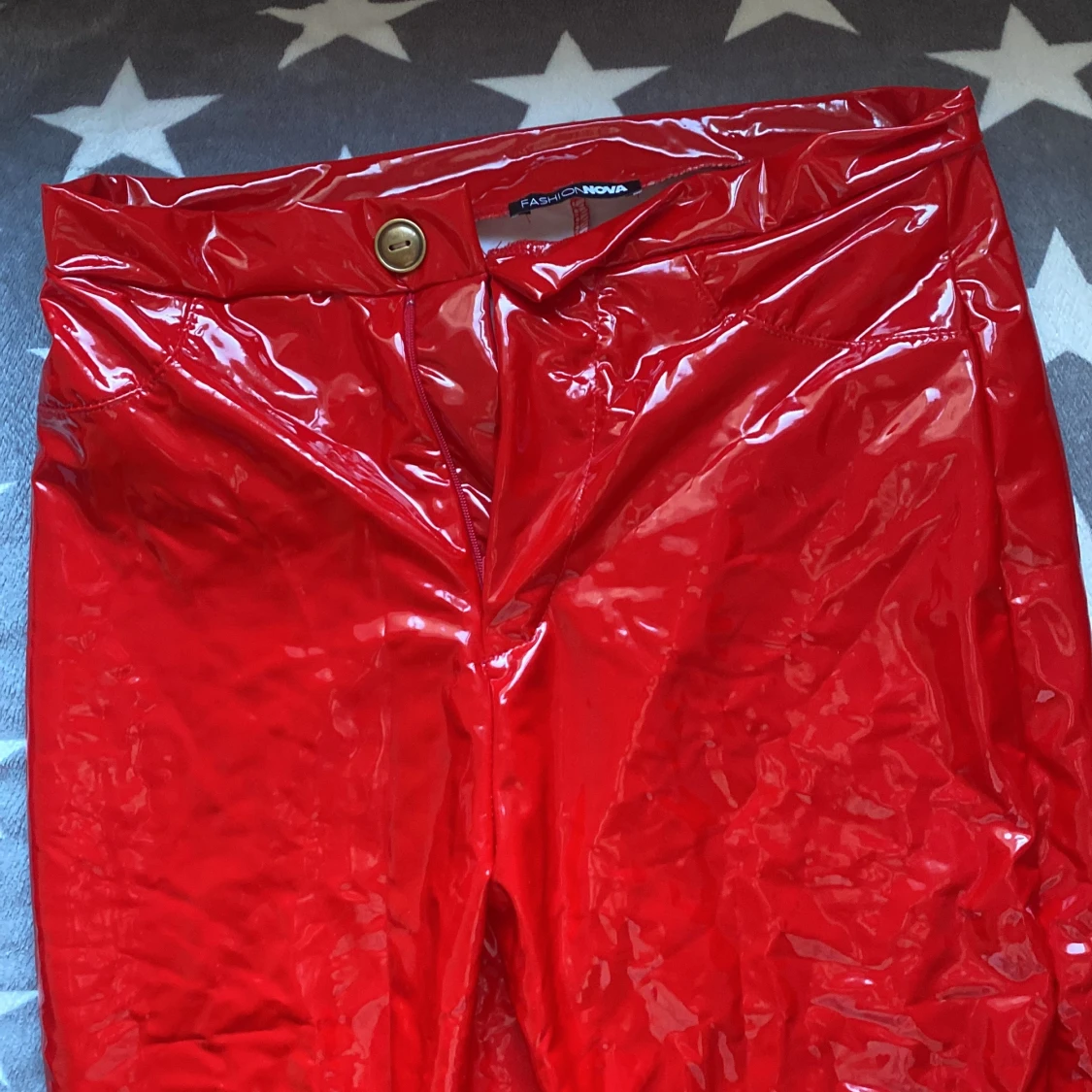 Läder byxor fashionnova 