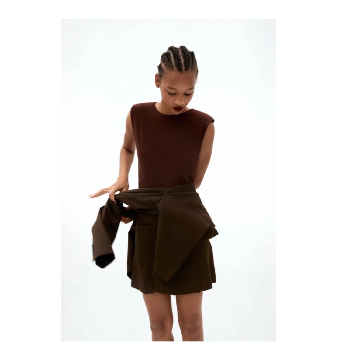 Body med axelvaddar Zara