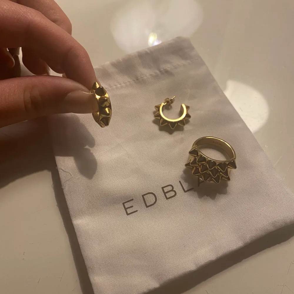Säljer mina Edblad örhängen + min Edblad ring för 600:-. Accessoarer.